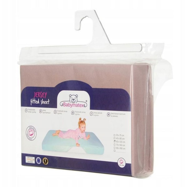 Drap housse Multitex Jersey-drap 70x140x10