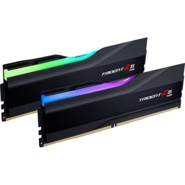 Trident G.SKILL RAM-minne med RGB, DDR5, 32 GB, 6400 MHz, CL32 (F5-6400J3239G16GX2-TZ5RK)