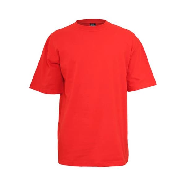 T-shirt - URBAN CLASSICS - basic tall - 100 % bomull - Lös passform - Korta ärmar Röd XL