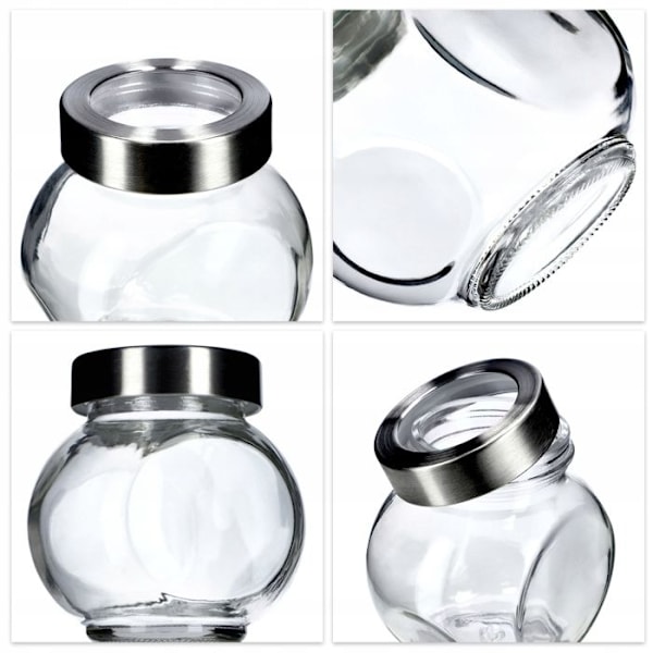 KADAX 6x Kryddburkar 210 ml Glasbehållare
