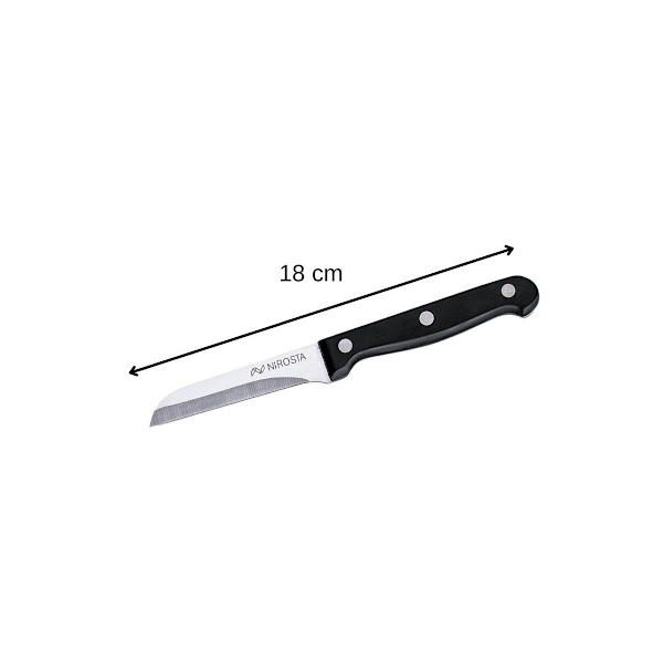 Grönsakskniv 18 cm Nirosta Mega Svart, rostfritt