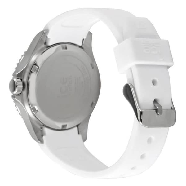 Ice Watch - Dam - 020366 - Vit Silikon - 35 mm - Silver - Rosa Vit
