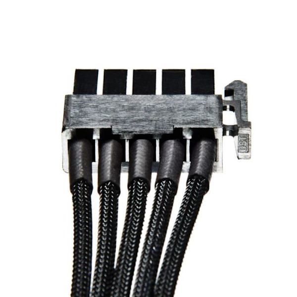 var tyst SATA-strömkabel CS-3440 - Svart - Längd 42 cm - 4xSATA-kontakter