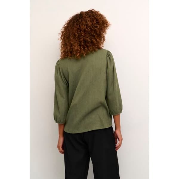 Blus dam KAFFE Katrine druvblad 38