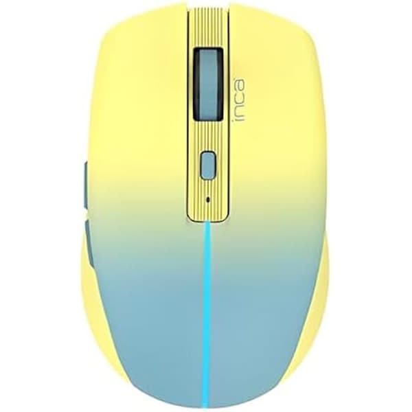 Souris - INCA - IWM-511RS - 1600 DPI - Trådlös & Bluetooth - 6 knappar a-gul