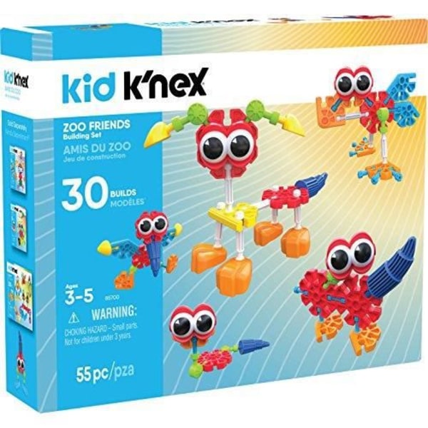 Byggsats - K'nex - Kid Zoo Friends - Blandat - 55 st