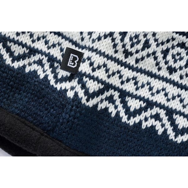 Snöhuva - Brandit - Unisex - Marinblå - Tjock stickad - Fleecefoder Marin Unik storlek