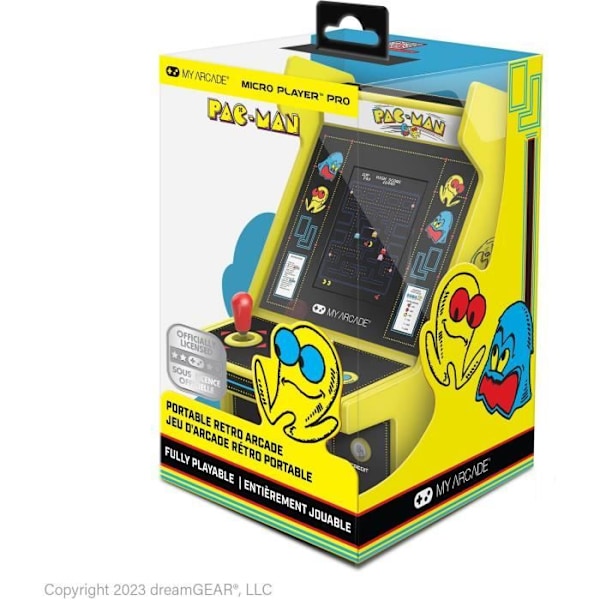 Retrogaming Console - My Arcade - Micro Player PRO Pac-Man - 7 cm högupplöst skärm