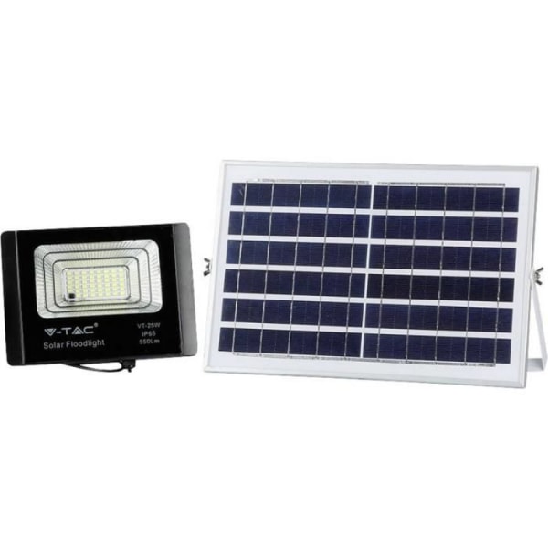 Utomhussolljus - V-TAC VT-25W - Integrerad LED - Rörelsedetektor - 12 W - Kallvit Vit kyla