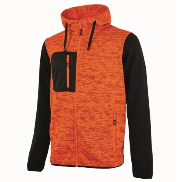 RAINBOW sweatshirt med dragkedja - U-Power - Långa ärmar - Fluorescerande orange - Multisport