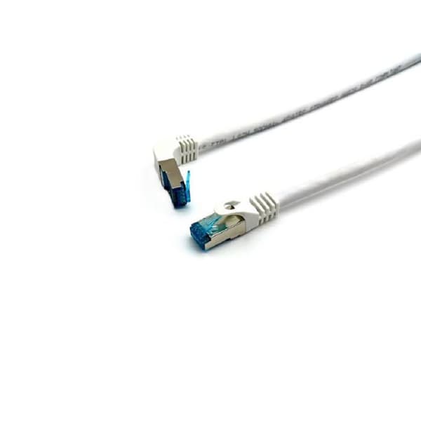 Ethernet-kabel Cat 6A - Utrustning - 605807 - Böjd - Vit - 0,5 m