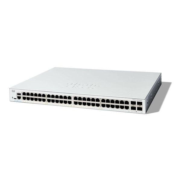 Switch - CISCO - Catalyst 1300 - 48 portar GE - 4x10G SFP+ - Avancerad säkerhet