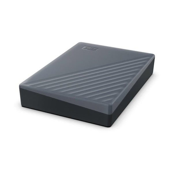 Extern bärbar hårddisk - WD - My Passport - 6 To - USB-C och USB-A - Lösenordsskydd
