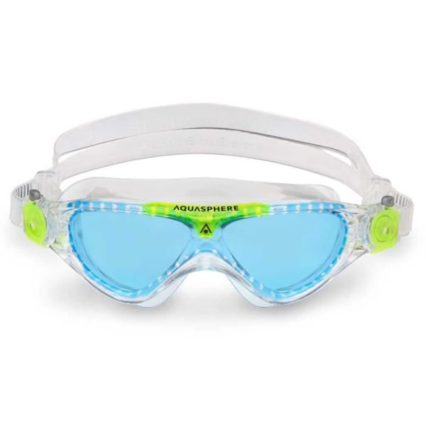 Dykningsmask - Aqua Sphere - Vista Junior - Transparent-Grön-Blå - Storlek S - Unisex Transparent-Grön-Blå