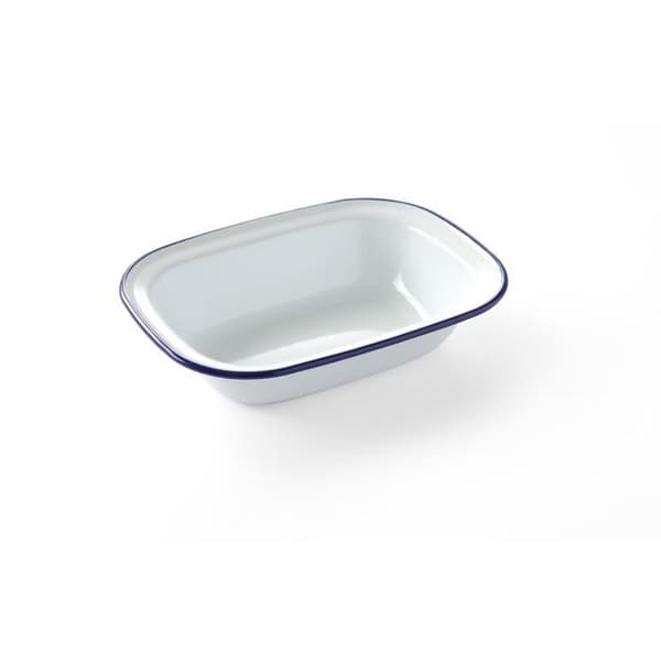 Rektangulär tallrik 215x160mm - Hendi Vit