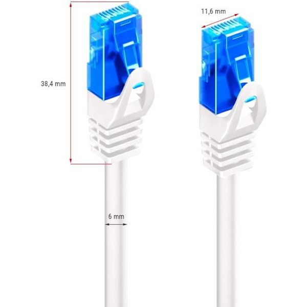 Ewent nätverkskabel Patchkabel Cat 5e U-UTP AWG 26-7 2 x RJ45 vit