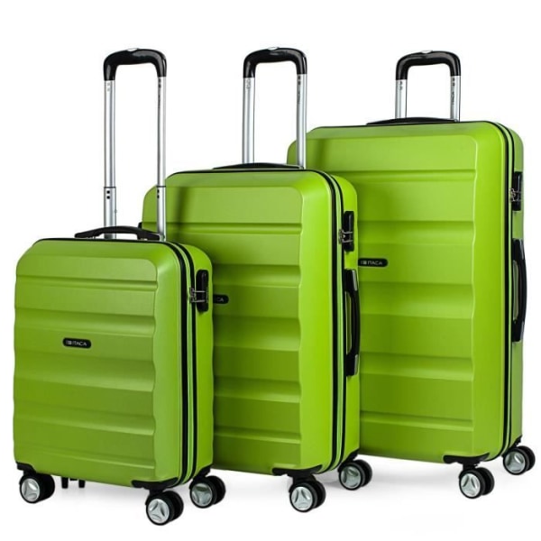 Hård resväska Set T71600 Pistasch