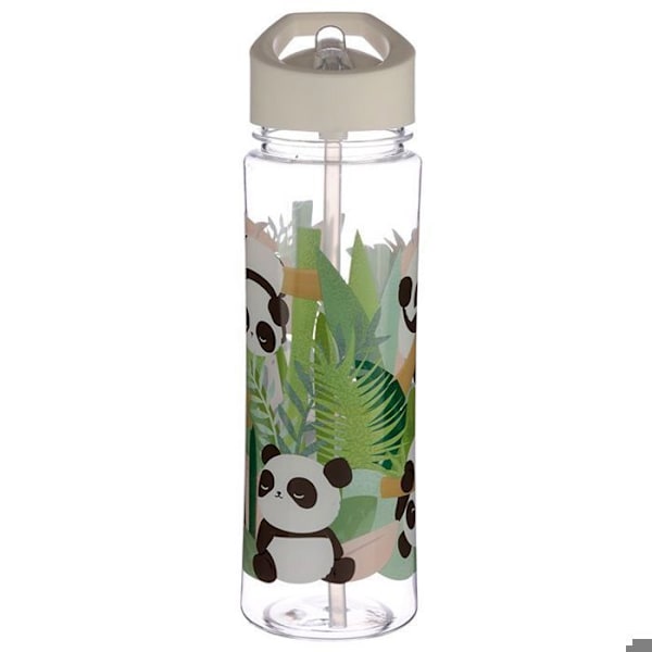 Vattenflaska - Puckator - Panda - 550ml - Vit/Grön - Unisex vit/grön