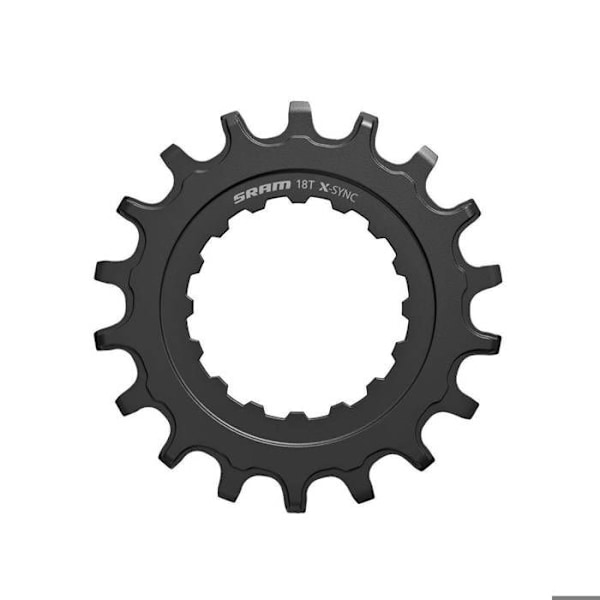 Plattform - SRAM - X-Sync - 18T - Stål - Kompatibel med Bosch - 8 växlar svart