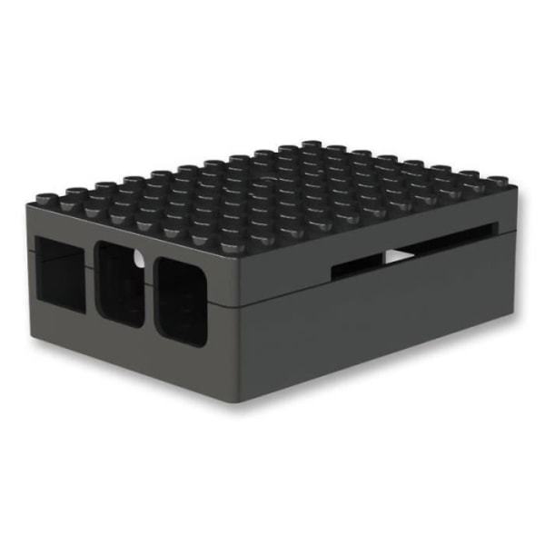 Multicomp Pi-Blox-fodral för Raspberry Pi 2 / Pi Model B+ (svart) - Plastfodral för Raspberry Pi-kort (andra generationen...