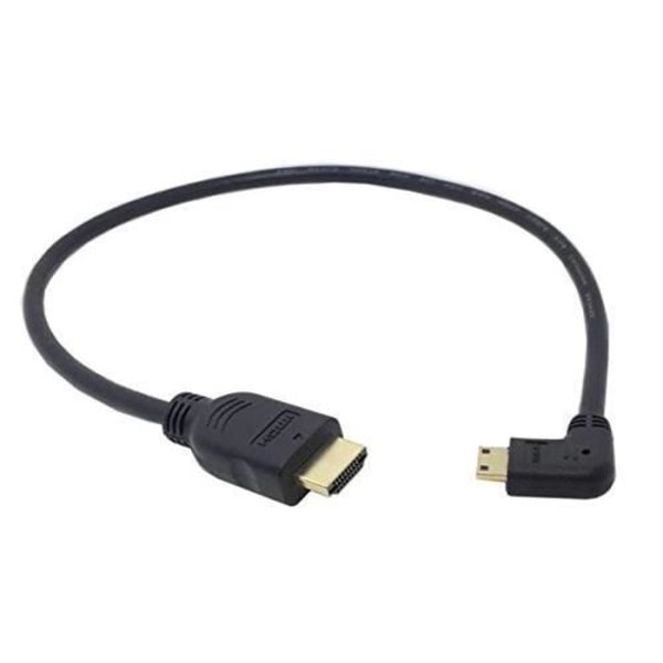 System-S 51263823 Mini HDMI till HDMI Standard vinklad kontakt 50 cm 51263823