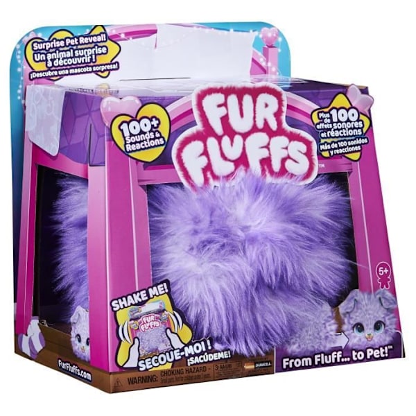 FurFluffs - Valp - 100 ljud och reaktioner - Interactive Plush - 5 år och +