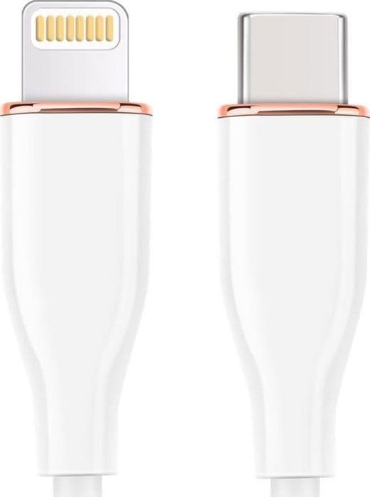 Laddare - GEMBIRD - CC-USB2S-CM8PM-1.5M-W - Lightning USB 2.0-kabel - 1,5m - Vit Vit