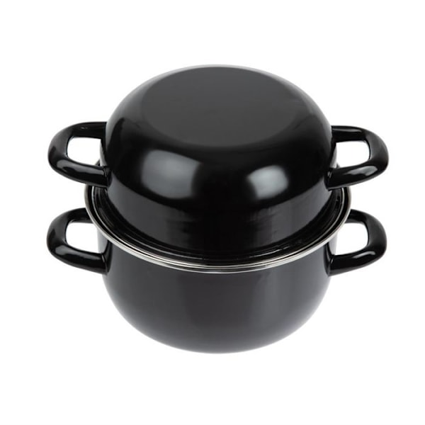 Emaljerade musselgrytor 1 kg - Olympia Svart
