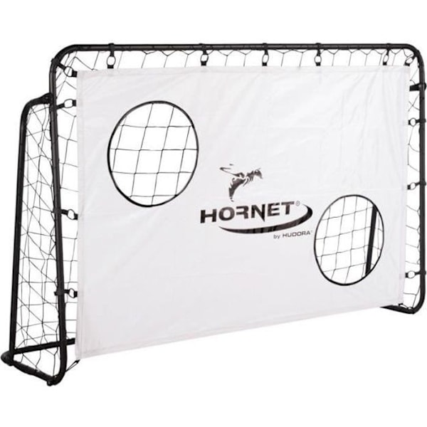 Fotbollsmål - Hudora - Hornet 180 - Med målvägg - Lätt att montera - För barn