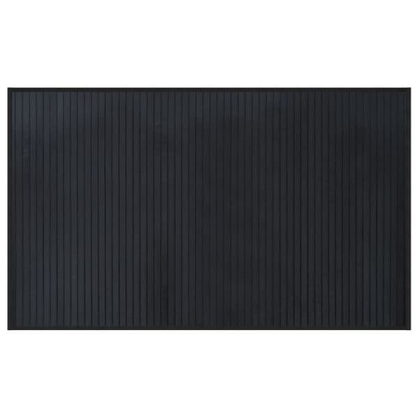 Matta - VIDAXL - Rektangulär - Svart - 60x100 cm - Modern bambu svart