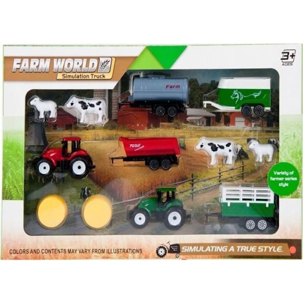 Traktor - jordbruksfordon - byggfordon Madej Set med traktor 009218 54660