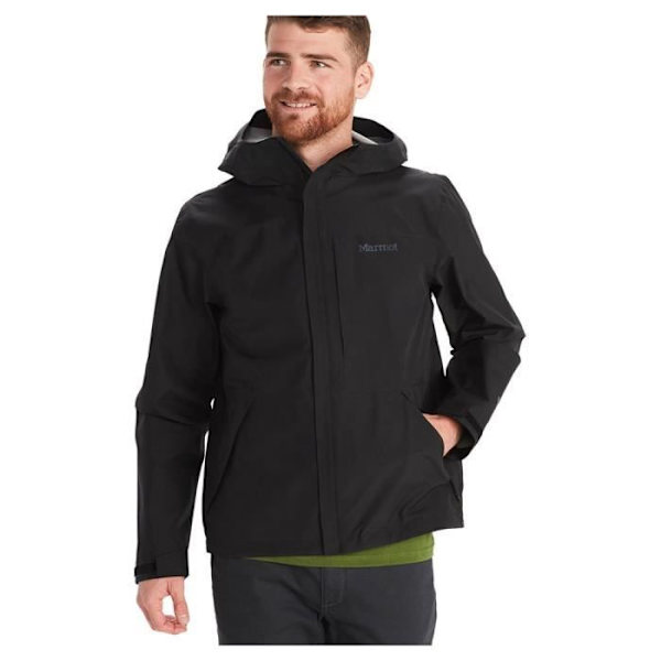 Marmot Men Minimalist Jacket- GORE-TEX vattentät jacka- vindavvisande regnkappa för cykling- hardshell vindjacka re Svart XL