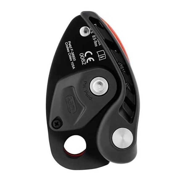Säkringsapparat - PETZL - NEOX - Assisterad blockering - Klättring i topp - Svart Silver