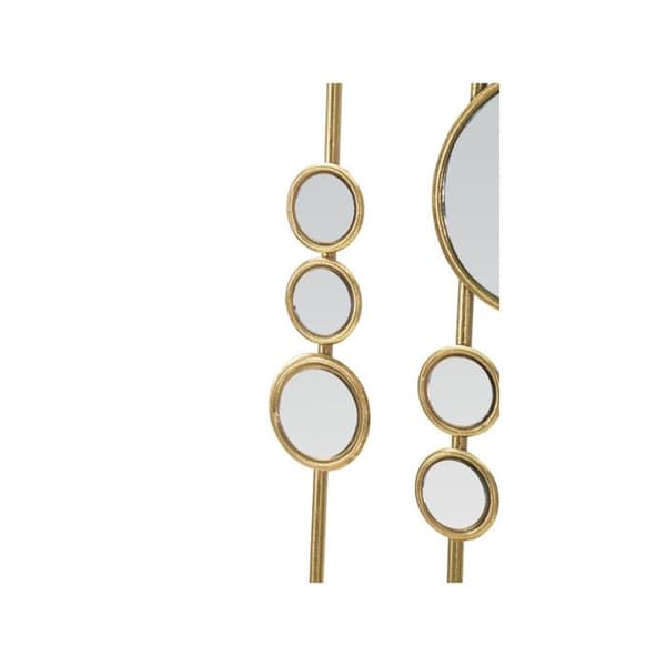 Väggdekoration i Metall "Spegelvägg" 90cm Guld guld-