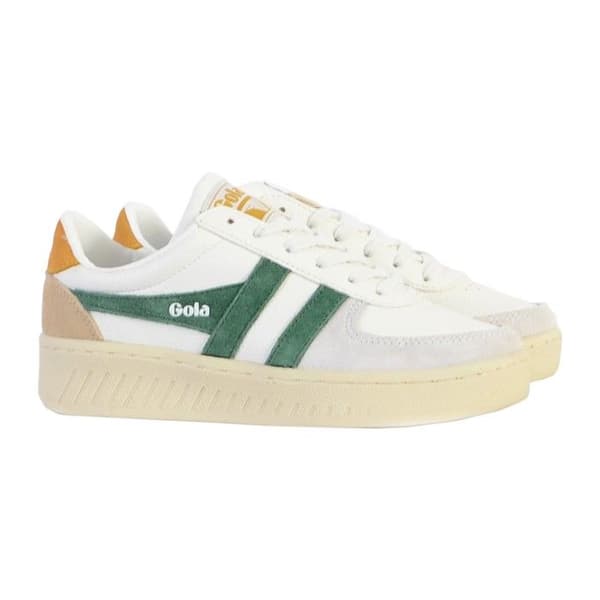 Basket Cuir Gola Grandslam Trident - Vit/Grön/Sol Vit/grön/sol 40