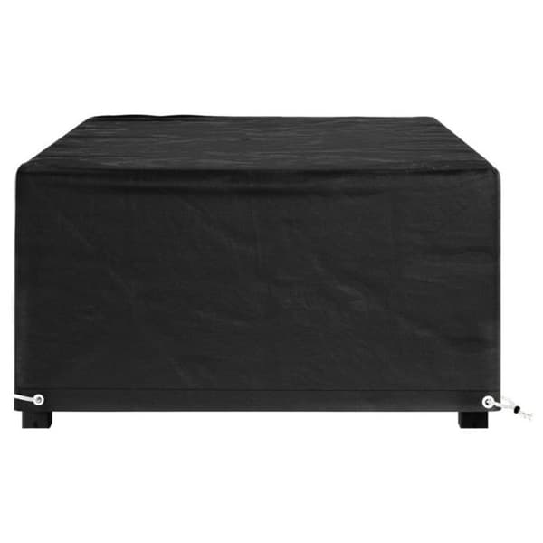 vidaXL Trädgårdsmöbelöverdrag 8 öljetter 125x70x35 cm Rektangulär 319285