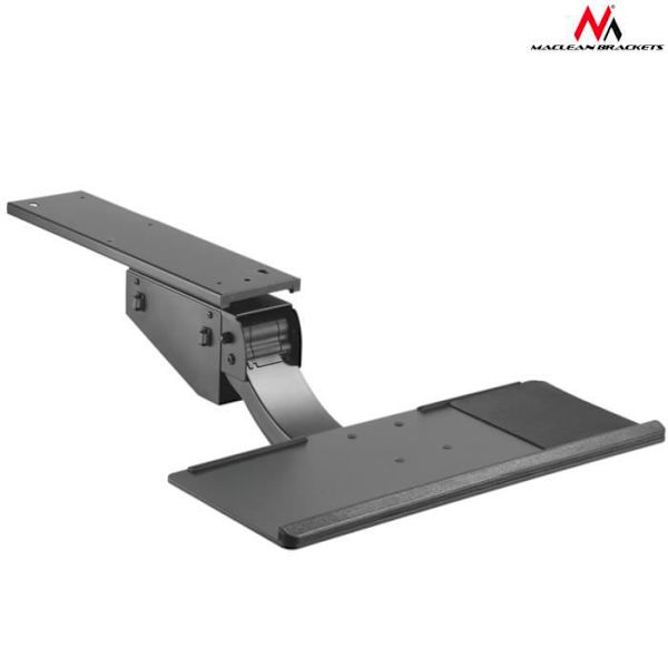 Stöd för tangentbord och mus - Maclean Brackets - MC-795 - Justerbar - Svart - 2 kg