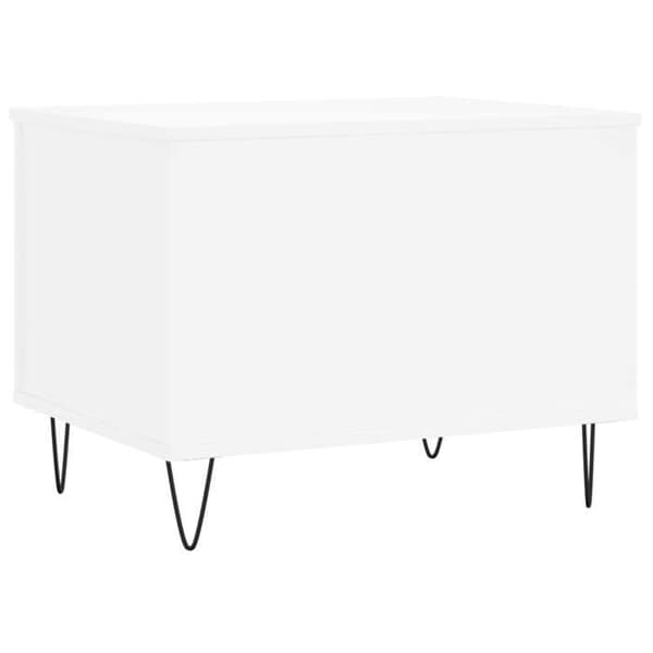 vidaXL Soffbord Vit 60x44,5x45 cm Konstruerat trä 830948