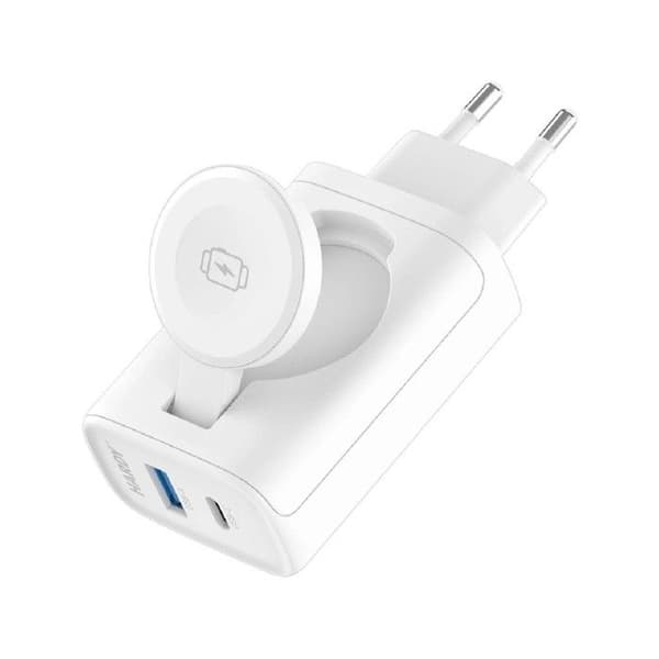 Laddare 2-i-1 vit 3MK Hardy PD 33W Vit