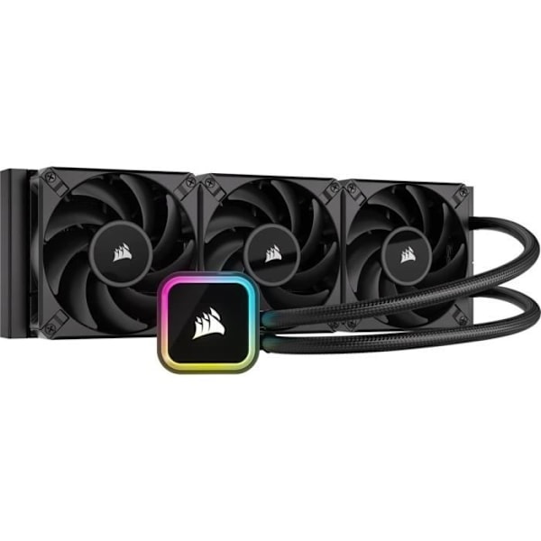 CORSAIR iCUE H150i RGB ELITE - AF ELITE Series FDB 120 mm fläktar - 360 mm kylare Svart