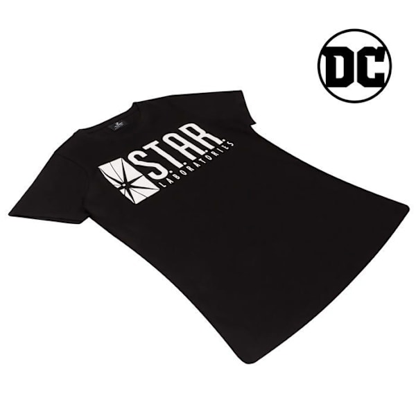 Popgear T-shirt - DCC90003WFT01 - DC Comics The Flash Star Labs Logotyp Dam T-shirt Svart Femme Svart XXXL