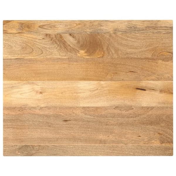 vidaXL Bordsskiva 100x80x2,5cm rektangulär massiv mangoträ 371482