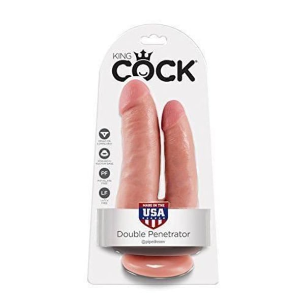 pipedream Dubbel sugkopp Flesh Dildo - 3000012535