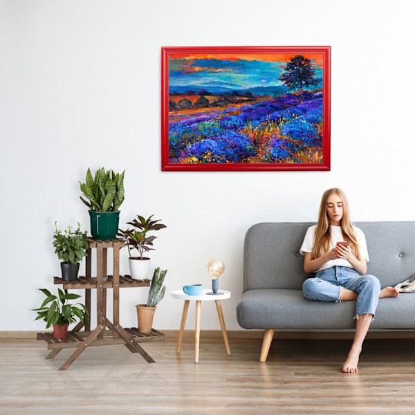 Relaxdays Blommställ i trä, trappa för växter, stege 3 våningar 5 platser HxlxB: 82,5 x 83 x 28,5 cm, mörkbrun mörkbrun