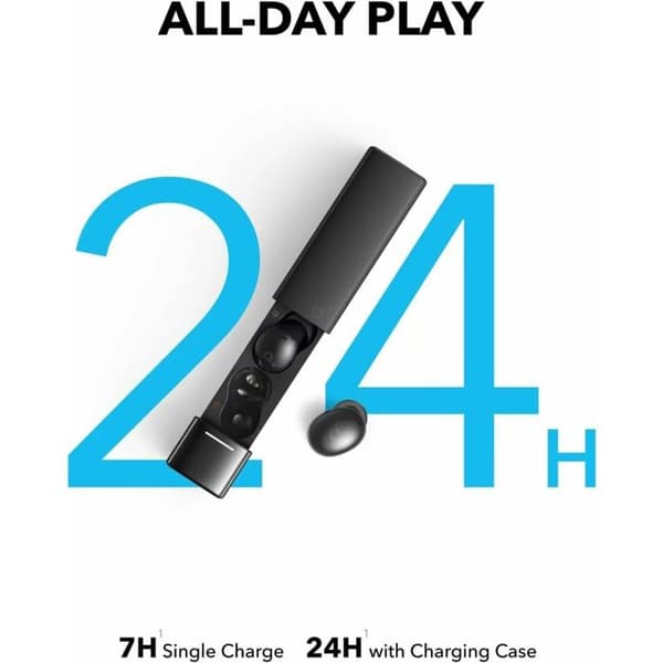 Brusreducerande hörlurar - Anker - Soundcore A30i - Elegant design - Bluetooth 5.4 - 24h batteritid Svart