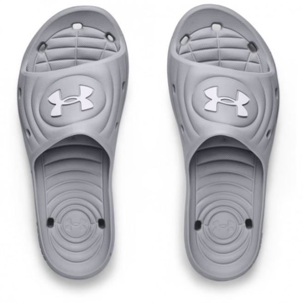 Sandal för män - Under Armour UA M LOCKER IV - Grå - Bekväm - Trendig - Under Armour-logotyp Grå 40