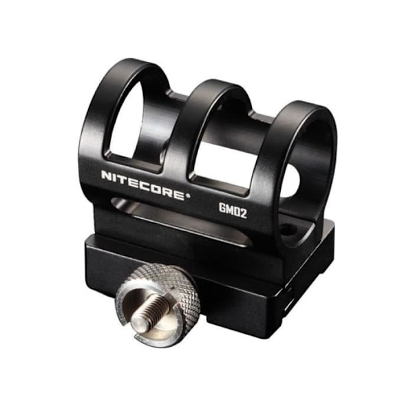 Vapenaccessoar - NITECORE - Gunmount Nt-Gm02 - Aluminium - Svart - Räckvidd 400 m Svart