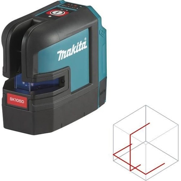 MAKITA 12 V CXT Li-Ion korslaser 25 m - packad - SK105DZ