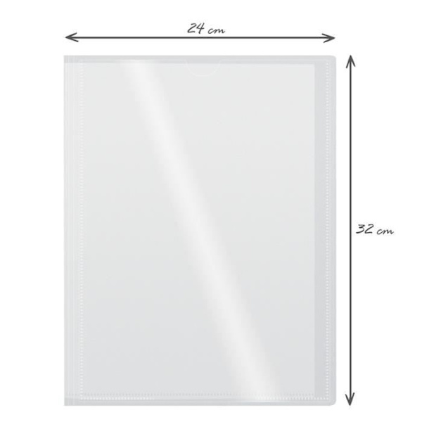 Anpassningsbar A4-vyhållare WAYTEX 931440 - Transparent - 40 vyer - Transparent polypro-fodral Transparent