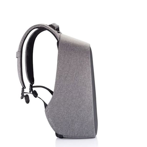 Ansluten ryggsäck - XD Design - Bobby Hero Small - Stöldskydd - 13,3 tum - Vattenavvisande GRÅ